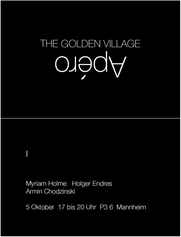 Ausstellung: Apéro. 1